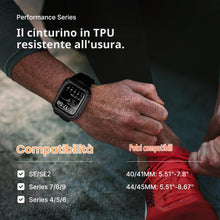 Carica l'immagine nel visualizzatore di Gallery, Fullmosa Cinturino per Apple Watch 45mm 44mm, Nero