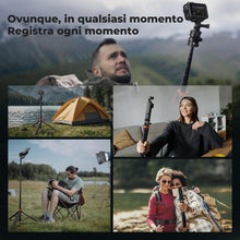 Carica l'immagine nel visualizzatore di Gallery, K&amp;F CONCEPT Bastone Selfie 175cm, Treppiede per Smartphone con Telecomando