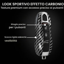 Carica l'immagine nel visualizzatore di Gallery, kwmobile Cover copri-chiave compatibile con Porsche 3 Tasti (Keyless) - Guscio protettivo chiavi auto - copertina in pla