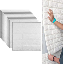 Carica l'immagine nel visualizzatore di Gallery, Carta da parati 3D in Mattoni,10 pezzi DIY Autoadesiva,Pannello Parete Decorativo Impermeabile, Wall Sticker Wallpaper p