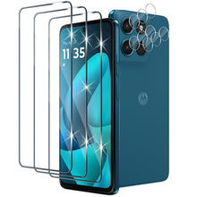 Carica l'immagine nel visualizzatore di Gallery, Pellicola Vetro Temperato per Motorola Moto G57/G57 Power/G67 Power con Protezione Lente Pellicola Fotocamera, Durezza 9