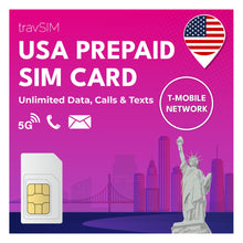 Carica l'immagine nel visualizzatore di Gallery, SIM USA 7 giorni | Dati 5G/4G LTE illimitati ad alta velocità negli Stati Uniti (comprese le Hawaii) | Chiamate e SMS il