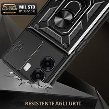 Carica l'immagine nel visualizzatore di Gallery, KUSINHOKA Cover per Oppo A6 5G/4G/A6x 5G/4G con 2 Pezzi Vetro Temperato, [Protezione Fotocamera Slide] Anti-Graffio Cust