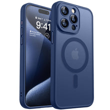Carica l'immagine nel visualizzatore di Gallery, CANSHN Cover Magnetica per iPhone 15 Pro Max, Compatibile con MagSafe, [Protezione Completa Della Fotocamera], Custodia 