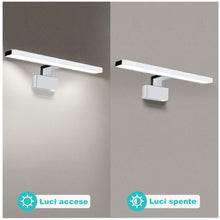 Carica l'immagine nel visualizzatore di Gallery, Lampada a specchio, lampada a specchio da bagno 8W 38 cm 230V bianco neutro 4000K, luce da bagno per armadietti a specch