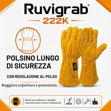 Carica l'immagine nel visualizzatore di Gallery, Guanti da Saldatore Split Leather Giallo