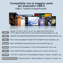Carica l'immagine nel visualizzatore di Gallery, 3 in 1 Adattatore USB C Jack 3.5 mm con Adattatore per Charger 60W OTG