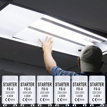 Carica l'immagine nel visualizzatore di Gallery, 12 Pezzi FS-U Starter per Tubi Fluorescenti 4-80W 220-240V Starter Neon