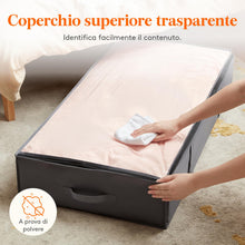 Carica l'immagine nel visualizzatore di Gallery, Lifewit Confezione da 4 Contenitori Portaoggetti Sottoletto per Coperte con Maniglia Rinforzata, Organizer per Piumoni, 