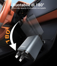 Carica l'immagine nel visualizzatore di Gallery, Coolpow Caricatore Auto USB C【Ricarica Rapido】Accendisigari USB Retrattile