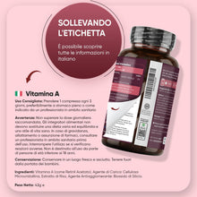 Carica l'immagine nel visualizzatore di Gallery, Vitamina A, 365 Compresse Vegane, (1+ Anno), Vit A come Retinil Acetato