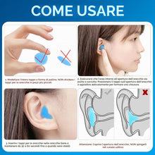 Carica l'immagine nel visualizzatore di Gallery, Leikedun 7 Paia Tappi Orecchie Silicone Tappi per Orecchie per Dormire