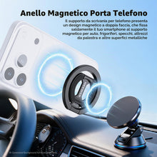 Carica l'immagine nel visualizzatore di Gallery, NEEWER Impugnatura Smartphone Magnetica, Supporto Telefono ad Anello Magnetico Bifacciale, Porta Cellulare Pieghevole Co