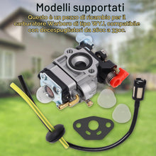 Carica l'immagine nel visualizzatore di Gallery, Carburatore Compatibile con Walbro Tipo WYJ 26cc-33cc Decespugliatori e Rasaerba con Pompa Primaria Distanziale Set di T