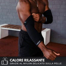 Carica l'immagine nel visualizzatore di Gallery, GORNATION Gomitiere Palestra, Manicotti per Braccia, Tutore Gomitiere Compressione Premium per Fitness, Bodybuilding, Ca