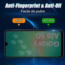 Carica l'immagine nel visualizzatore di Gallery, Privacy Vetro Temperato per Samsung Galaxy A26/A17 5G, 2 Pezzi Pellicola Protettiva e 2 Pezzi Pellicola Fotocamera, Dure