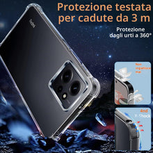 Carica l'immagine nel visualizzatore di Gallery, Ferilinso Custodia Cover per Xiaomi Redmi Note 12 4G Antiurto Silicone Trasparente, Con 2 Pezzi 9H Durezza HD Vetro Temp