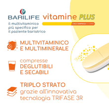 Carica l'immagine nel visualizzatore di Gallery, Barilife - Vitamine PLUS 30 Compresse - Supporto Energetico Quotidiano - Rilascio Controllato di Nutrienti - Assorbiment