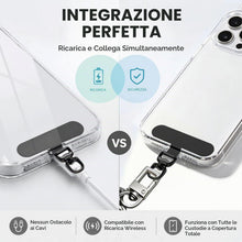Carica l'immagine nel visualizzatore di Gallery, 4 Pezzi Toppa per Cordino Cellulare, Patch per Cordino Cellulare Acciaio
