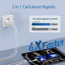 Carica l'immagine nel visualizzatore di Gallery, 45W 2-Porto USB C Rapido Caricatore per Google Pixel 11/10/9 Pro XL Fold