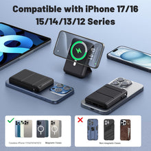 Carica l'immagine nel visualizzatore di Gallery, Azmuth Power Bank, per Magsafe Powerbank iPhone 10000mAh con Cavo, Nero
