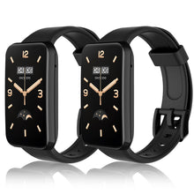 Carica l'immagine nel visualizzatore di Gallery, WD&amp;CD Cinturini Compatibile per Mi Band 7 Pro - 2 Pezzi in Silicone Sportivo Colorato Regolabile per Xiaomi Band (Nero)