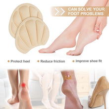 Carica l'immagine nel visualizzatore di Gallery, 3 PAIA cuscinetti salva tallone per scarpe, proteggi tallone autoadesivo e antiscivolo, solette, inserti morbidi per pre