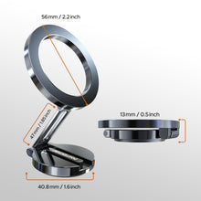 Carica l'immagine nel visualizzatore di Gallery, PORTENTUM Porta Cellulare Auto per Magsafe Pieghevole – Con Fissaggio Magnetico (20x N52) e Rotazione a 360° – Per Crusc