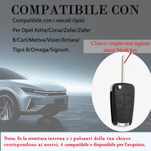 Carica l'immagine nel visualizzatore di Gallery, SUPALAND Guscio Chiave di Ricambio a 2 Tasti Per Telecomando Auto Con Lama Per Opel Astra Vectra Corsa Signum Zafira Mer