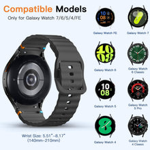 Carica l'immagine nel visualizzatore di Gallery, Mastten Confezione da 4 cinturini sportivi compatibili con Samsung Galaxy Watch 7, cinturino in morbido silicone per Gal