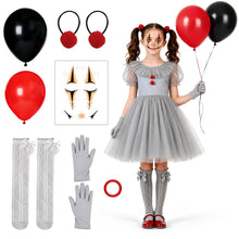 Carica l'immagine nel visualizzatore di Gallery, Costume da clown da bambina