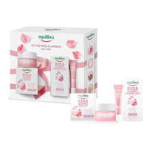 Carica l'immagine nel visualizzatore di Gallery, Equilibra Kit Viso Rosa Ialuronica Anti-aging, Confezione Regalo