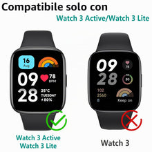Carica l'immagine nel visualizzatore di Gallery, 3 Pezzi Custodia Protettiva Compatibile con Xiaomi Redmi Watch 3 Active, Custodia Rigida per PC con Proteggi Schermo, Cu
