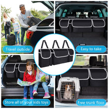 Carica l'immagine nel visualizzatore di Gallery, URAQT Organizer Bagagliaio Auto, Borsa Per auto Portaoggetti per Autos Multiscomparto Pieghevole Impermeabile, Baule Aut