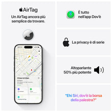 Carica l'immagine nel visualizzatore di Gallery, Apple AirTag (seconda generazione): utile per localizzare portachiavi, portafogli e molto altro; funziona emettendo un s