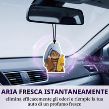 Carica l'immagine nel visualizzatore di Gallery, 6 Pezzi Appendino Profumato per Specchietto Retrovisore – Motivo Gatto Divertente, Deodorante Auto, Accessorio Decorativ