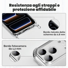 Carica l'immagine nel visualizzatore di Gallery, caslord Trasparente Cover con Cordino per iPhone 18 Pro/17 Pro