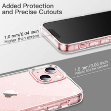 Carica l'immagine nel visualizzatore di Gallery, JETech Cover Glitter per iPhone 13, Trasparente