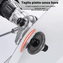 Carica l'immagine nel visualizzatore di Gallery, Forbici elettriche per piastre metalliche - Attacco per trapano a morsetto, cesoie per trapano senza fili, testa di tagl