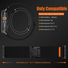 Carica l'immagine nel visualizzatore di Gallery, Nylon Cinturini Compatibile con Cinturino Apple Watch 44mm 45mm 46mm 49mm