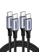 Carica l'immagine nel visualizzatore di Gallery, UGREEN 2 Pezzi Cavo USB C 100W 20V 5A Ricarica Rapida in Nylon (2M)