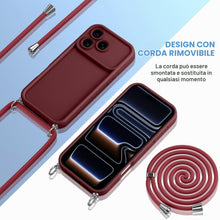 Carica l'immagine nel visualizzatore di Gallery, Coiwxmoi Cover per iPhone 17 Pro/iPhone 18 Pro con Cordino, Custodia con Laccio Collana Tracolla Regolabile Sottile Sili