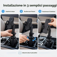 Carica l'immagine nel visualizzatore di Gallery, Supporto per telefono cellulare, aggiornabile, collo lungo, universale, mani libere, per auto, compatibile con iPhone 16
