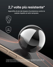 Carica l'immagine nel visualizzatore di Gallery, Belkin ScreenForce UltraGlass 2 Pellicola Vetro per iPhone 16 Pro, antigraffio, con durezza di 9H, sottile, include un s