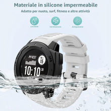 Carica l'immagine nel visualizzatore di Gallery, Cinturino di ricambio per smartwatch da 22 mm, compatibile con Garmin Instinct/Instinct 2/Solar/2 Solar, regolabile, spo