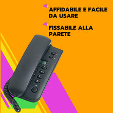 Carica l'immagine nel visualizzatore di Gallery, SAIET Telefono Fisso, Display, Grigio