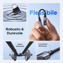 Carica l'immagine nel visualizzatore di Gallery, UGREEN Adattatore da USB-C a Jack Audio 3,5 mm Angolato a 90 Gradi