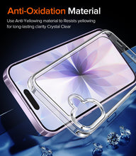 Carica l'immagine nel visualizzatore di Gallery, iVoler Anti Ingiallimento Chiaro Cover per iPhone 17 6.3 Pollice con 2 Pezzi Pellicola Vetro Temperato, [Antiurto di Gra