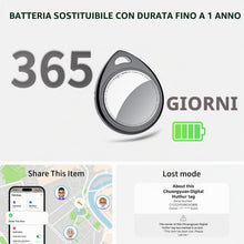 Carica l'immagine nel visualizzatore di Gallery, QCOQ Tracker Tag 4 Pezzi, Nero | Smart Tracker Funziona con Apple Dov'è App (solo iOS), Batteria Sostituibile Bluetooth 