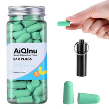 Carica l'immagine nel visualizzatore di Gallery, AiQInu Tappi per dormire, 60 coppie 38 dB SNR, schiuma super morbida, protezione dal rumore, ideali per russare, apprend